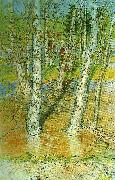Carl Larsson varflod- oversvamning Spain oil painting artist